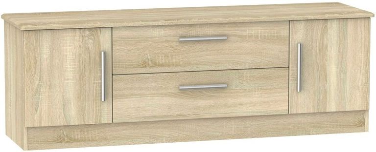 Knightsbridge Oak Effect 145cm TV Unit