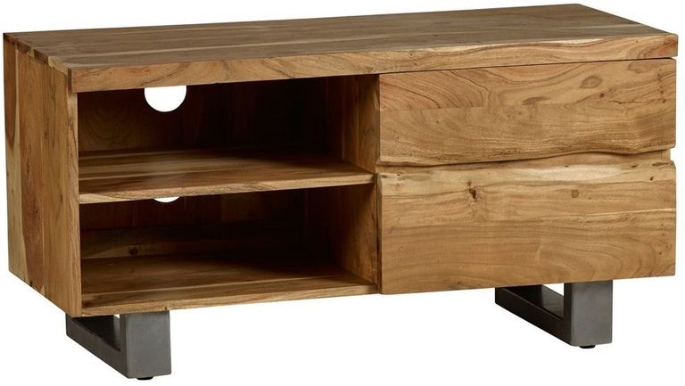 Kota Live Edge Solid Acacia Wood 110cm TV Unit