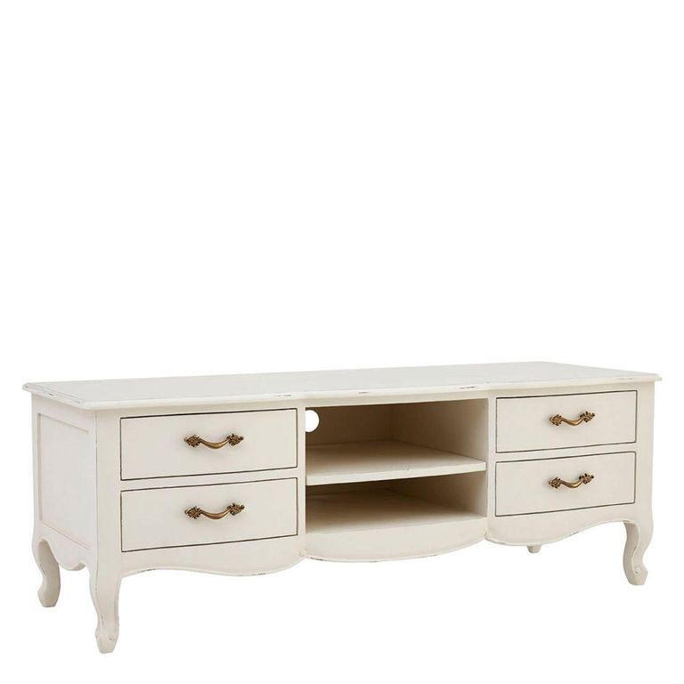Loire TV Unit - 4 Drawer - White