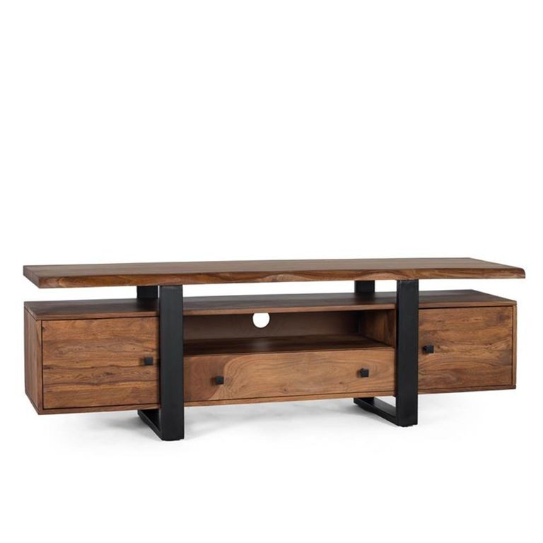 Mangwena Storage Large TV Unit - Reclaimed Wood