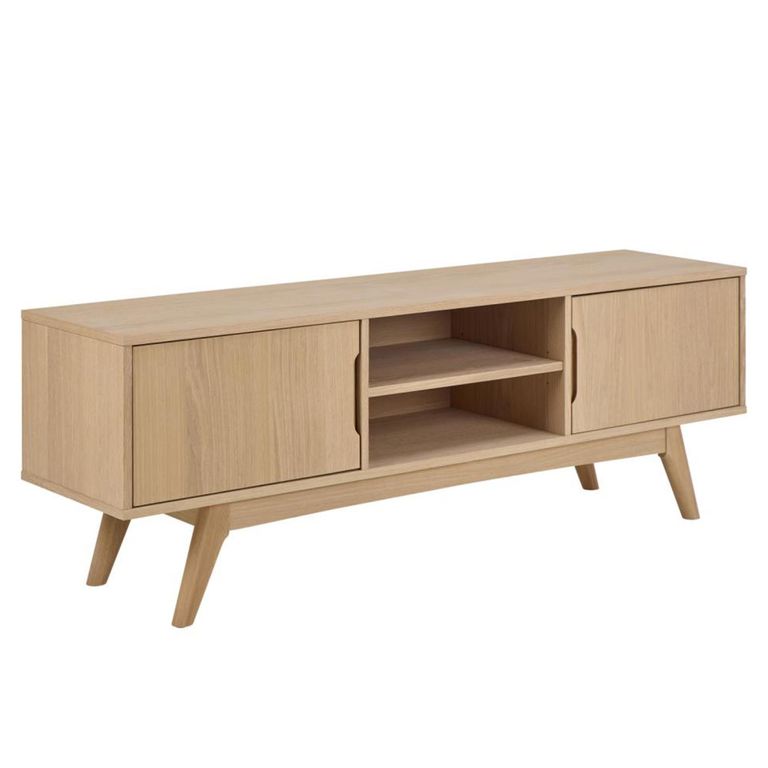 Marte TV Unit - 2 Door - White Oak