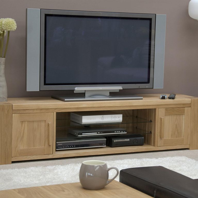 Trend Plasma TV Unit - 2 Door - Oak