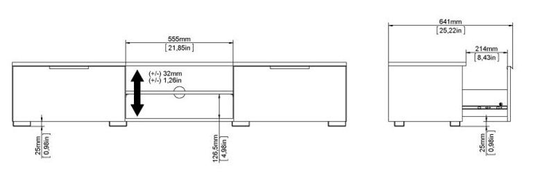 Match Jackson Hickory Oak Effect Large TV Unit
