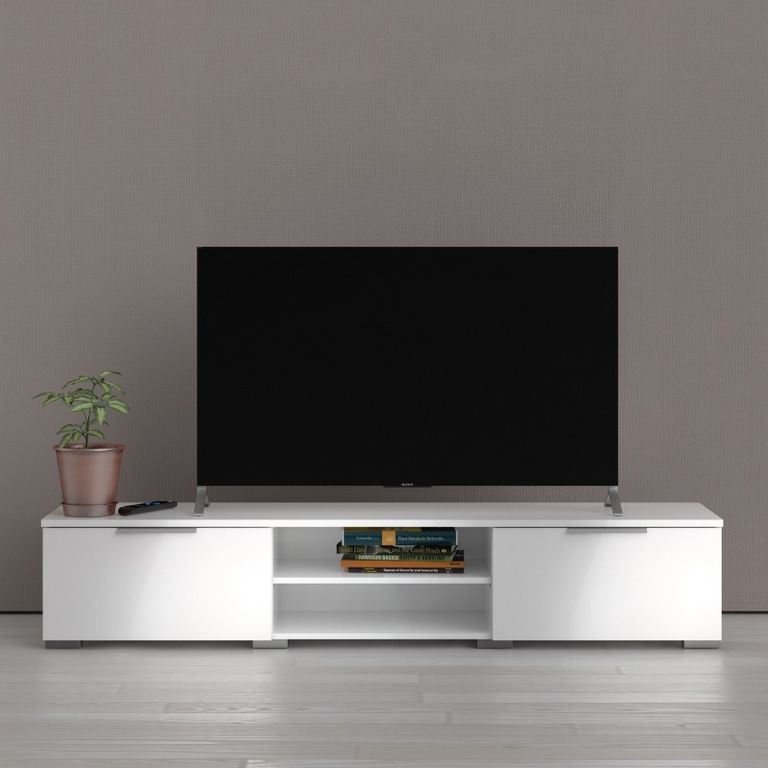 Match White Gloss Large TV Unit