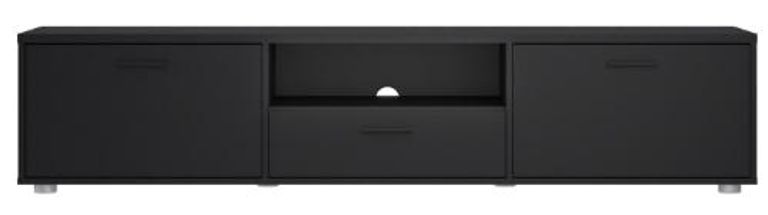 Media Black Large Storage TV Unit