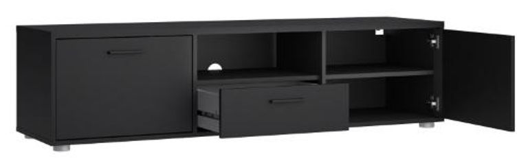 Media Black Storage TV Unit