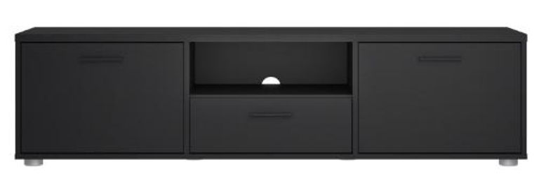 Media Black Storage TV Unit