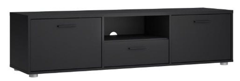 Media Black Storage TV Unit