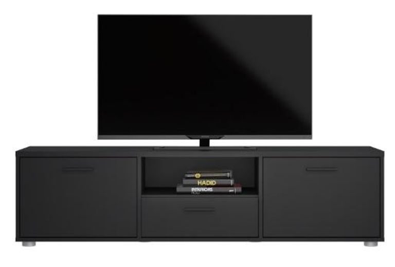 Media Black Storage TV Unit