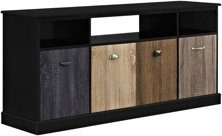 Merced Black TV Console for Screen upto 60in - 1769196PCOMUK