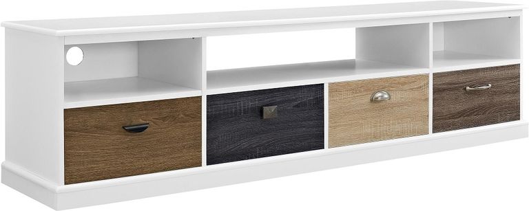 Merced White TV Console for Screen upto 65in - 1773096PCOMUK