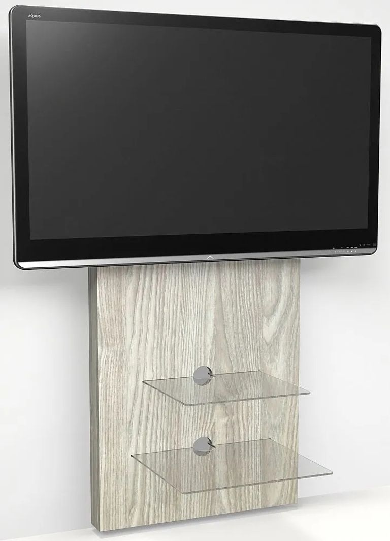 Mille Light Oak 2 Shelf 60cm TV Stand - ADME/2S-LO