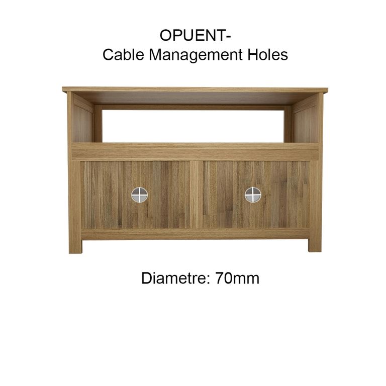 Opus TV Unit - 2 Door - Oak