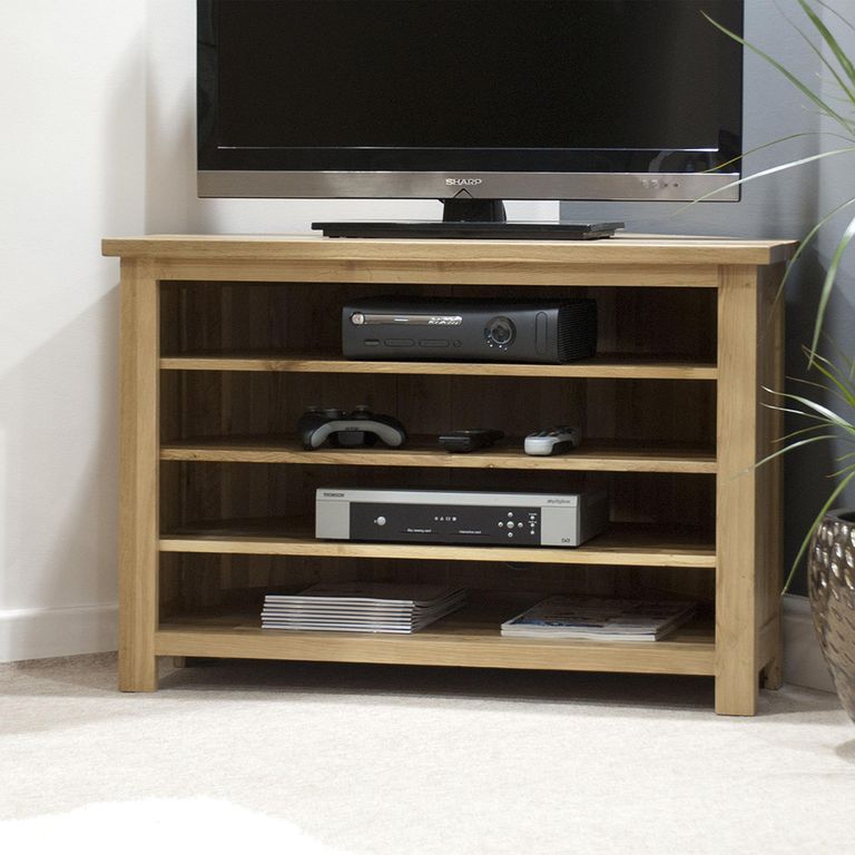Opus Corner TV Unit - Oak