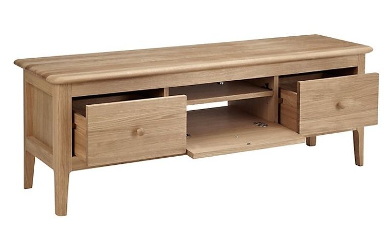 Modena TV Stand - 3 Drawer - Oak