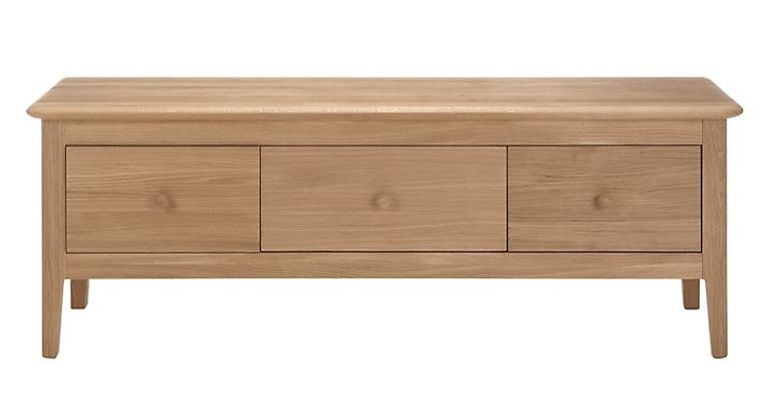 Modena TV Stand - 3 Drawer - Oak