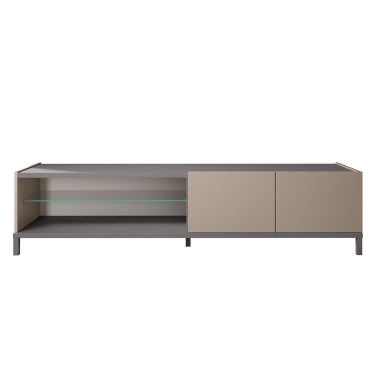 Modern Kali TV Unit - 2 Door - Taupe