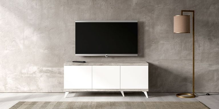 Modern Treviso Storage TV Unit - 151cm - White