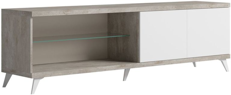 Modern Treviso TV Unit - 202cm - White