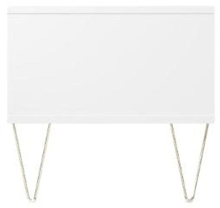 Montour White Sliding Door TV Unit