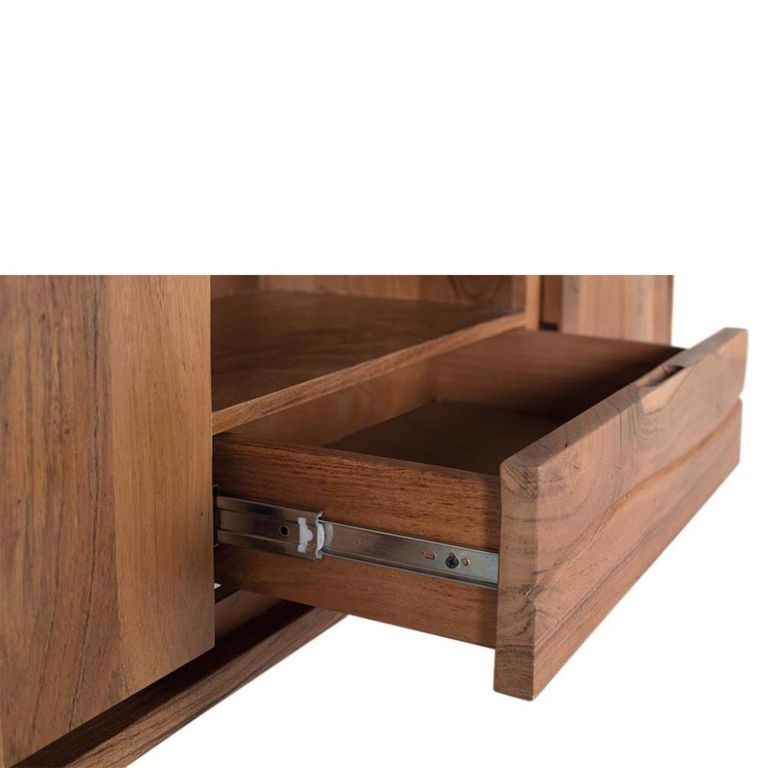 Monza Natural Acacia Wood - Storage Large TV Unit