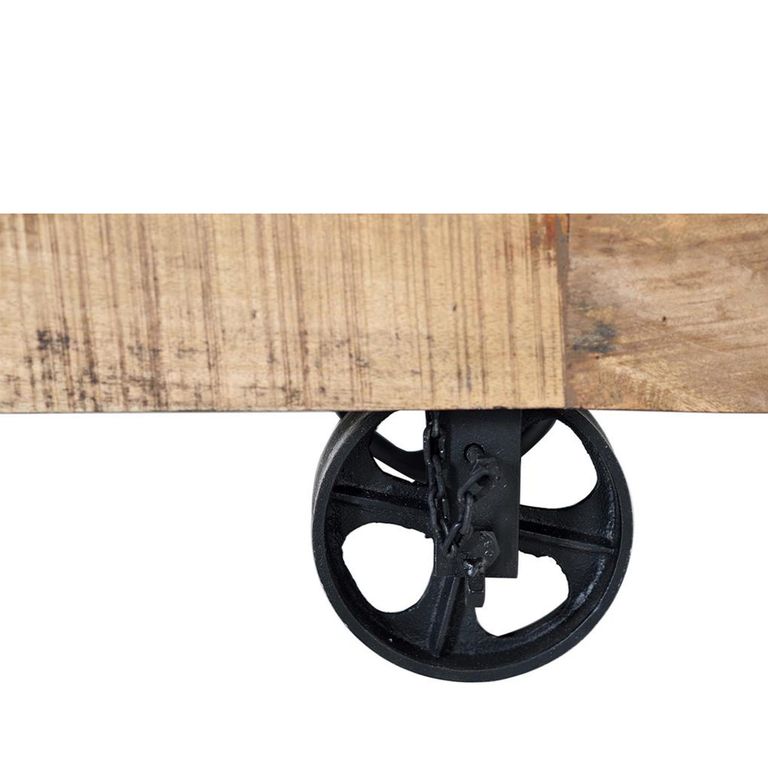 Noemi Industrial Style Mango Wood - Storage TV Unit