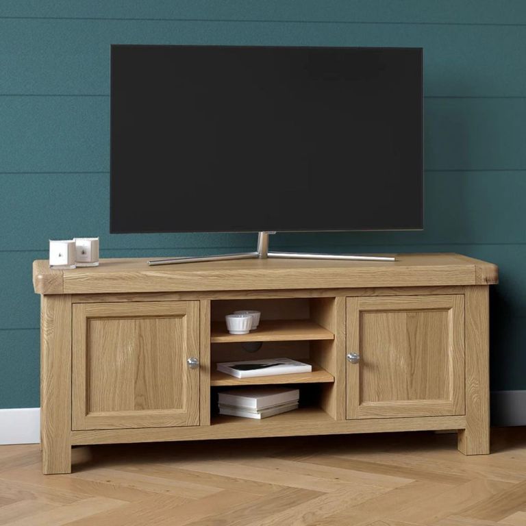 Normandy TV Unit - 2 Door - Oak