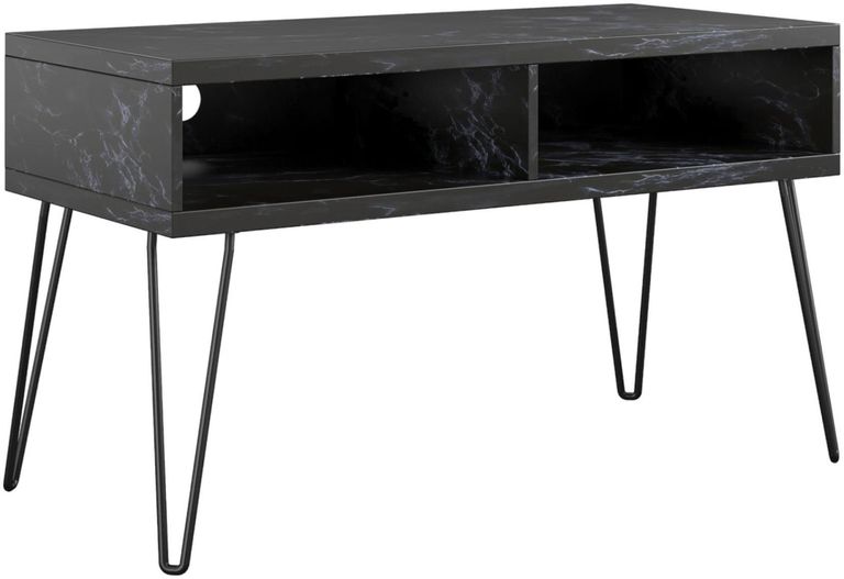 Nowata Athena Black Marble Effect TV Stand upto 42in - 1748899COMNUK