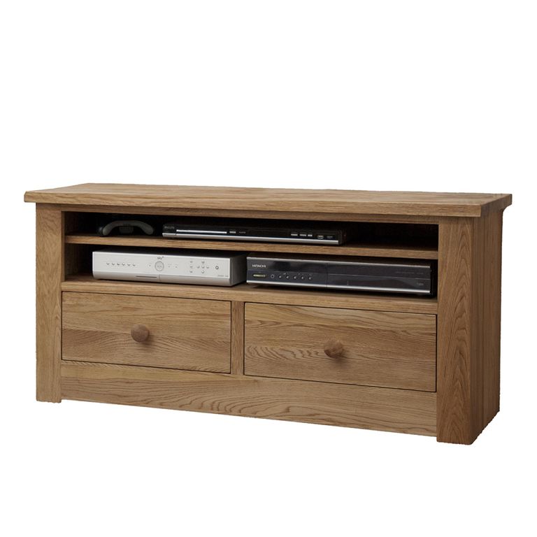 Torino Plasma Unit - 2 Drawer - Oak