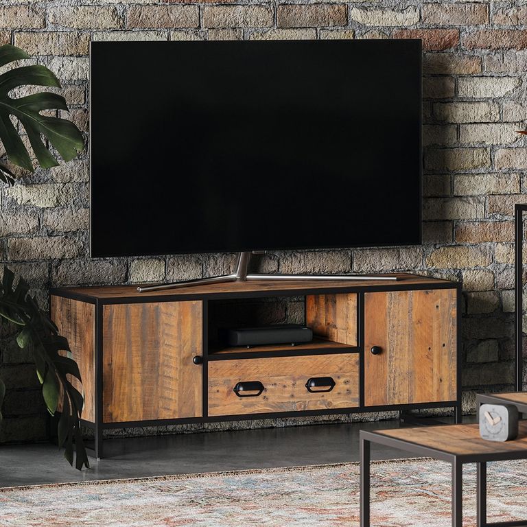 Ooki Reclaimed Wood TV Unit - 2 Door