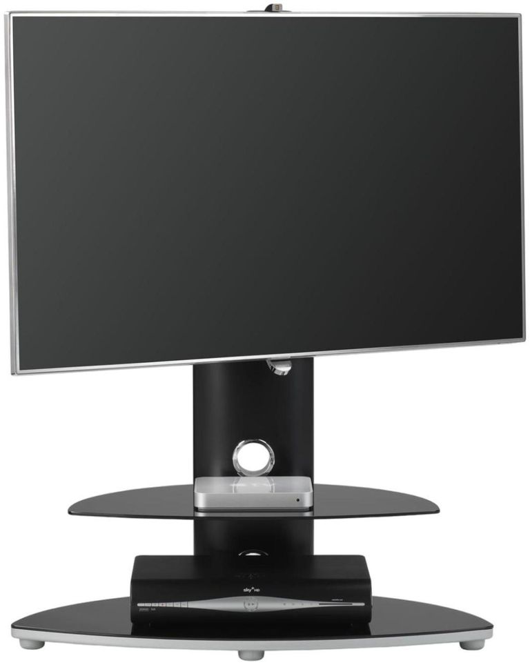 Paha 2 Shelf with Bracket TV Stand - Black - OSMB800/2-S