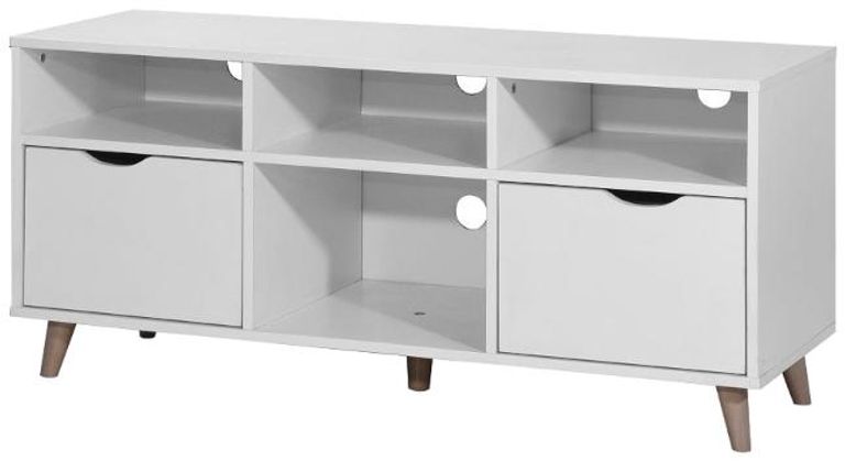 Perce White TV Unit