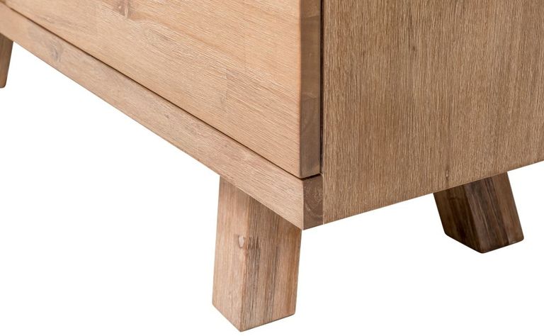 Pimlico Acacia Wood and Concrete Top Small TV Cabinet