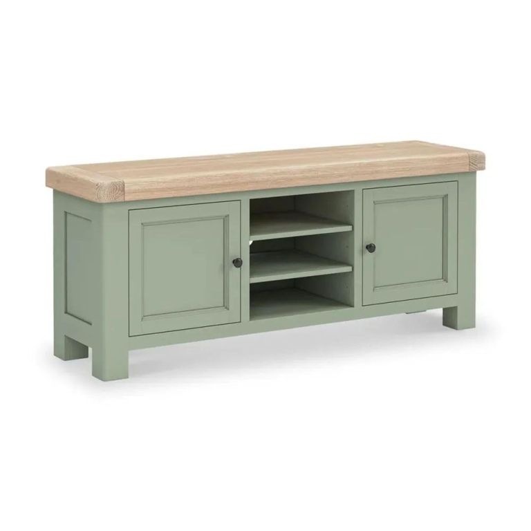 Salcombe TV Unit - 2 Door - Sage Oak