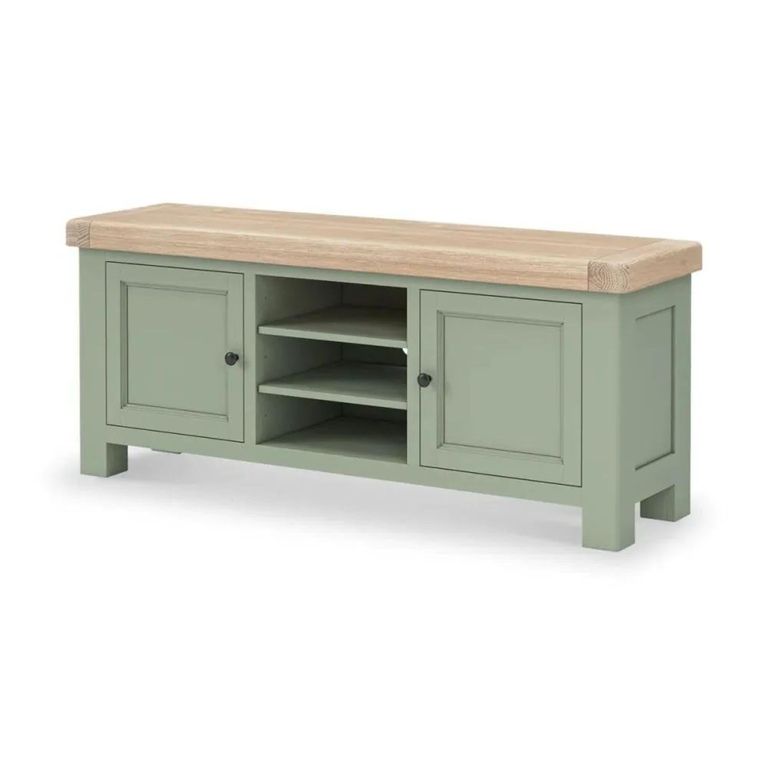 Salcombe TV Unit - 2 Door - Sage Oak