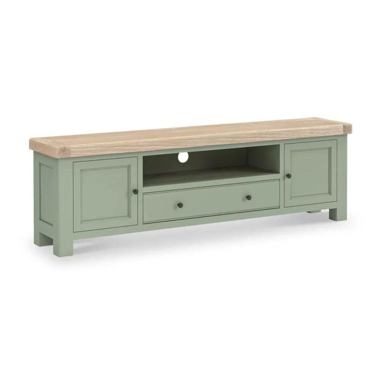 Salcombe TV Unit - Storage Large - Sage Oak