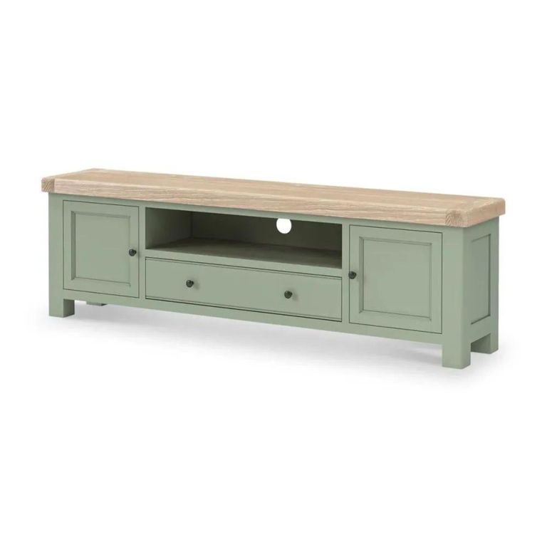 Salcombe TV Unit - Storage Large - Sage Oak