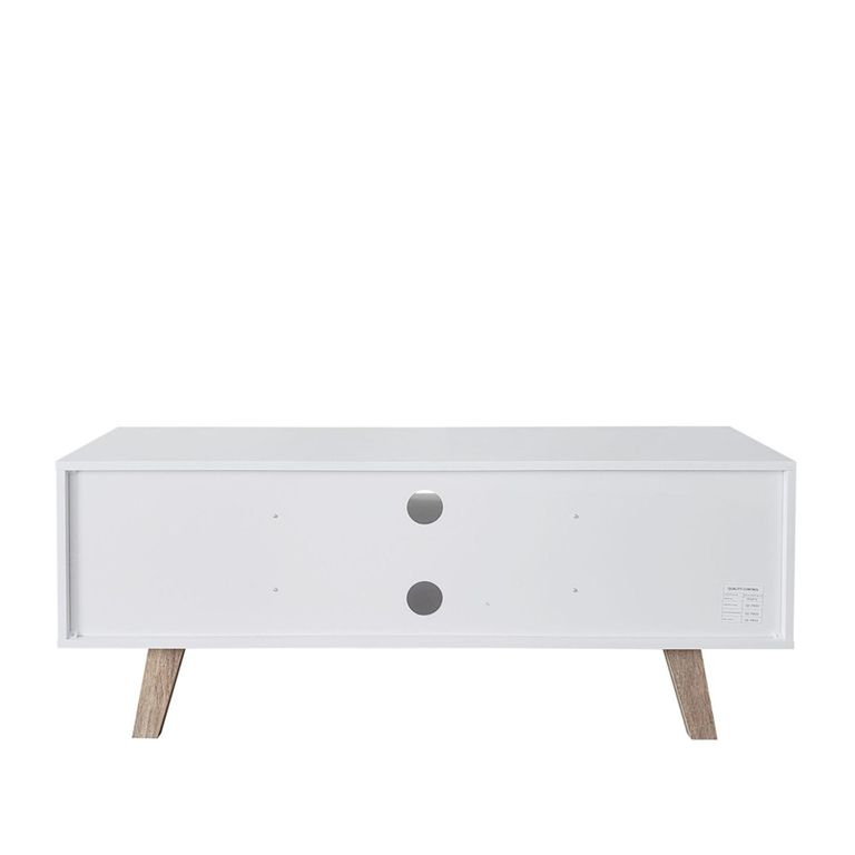 Shard 2 Door TV Unit - White and Oak