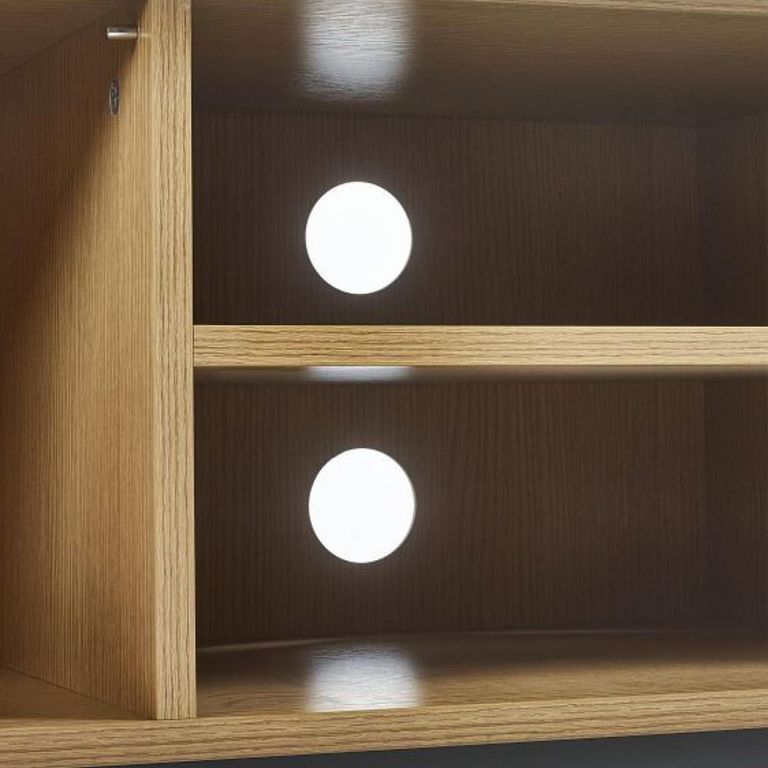 Sia TV Unit - 2 Door - Ribbed - Oak