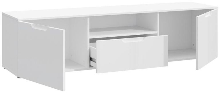 Sienna White Gloss Large TV Unit