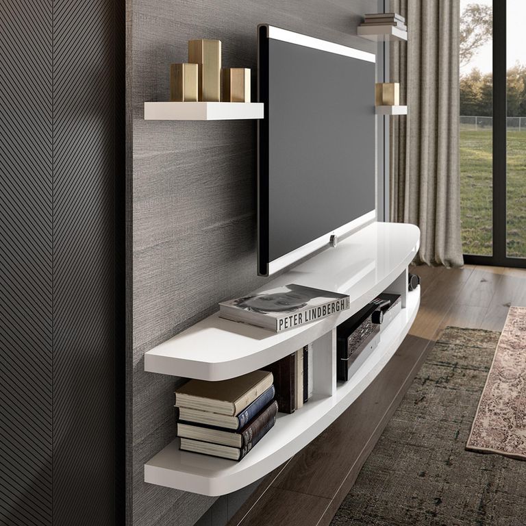 Silver Grey Wall Unit