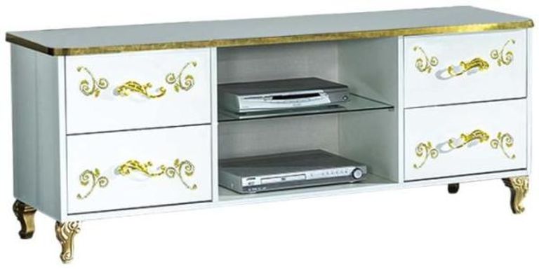 Sofia White Italian 160cm TV Unit