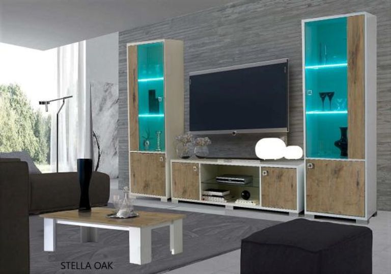 Stella Oak Italian 160cm Plasma TV Unit