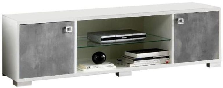 Stella White Italian 160cm TV Unit