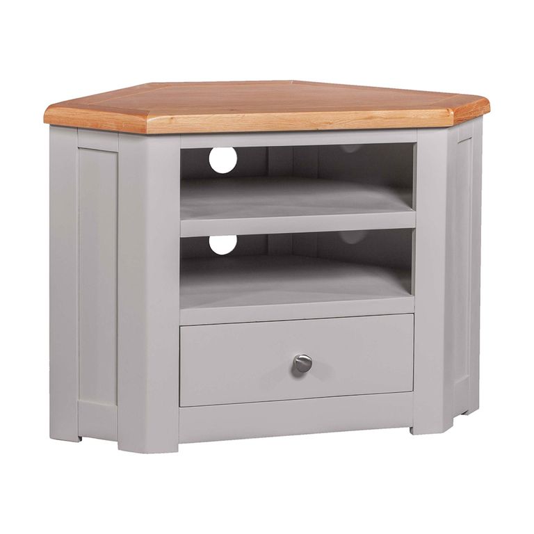 Diamond Painted Corner TV Unit - 1 Drawer