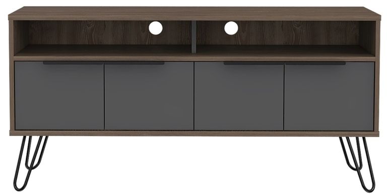 Vegas Grey TV Unit with Hairpin Legs