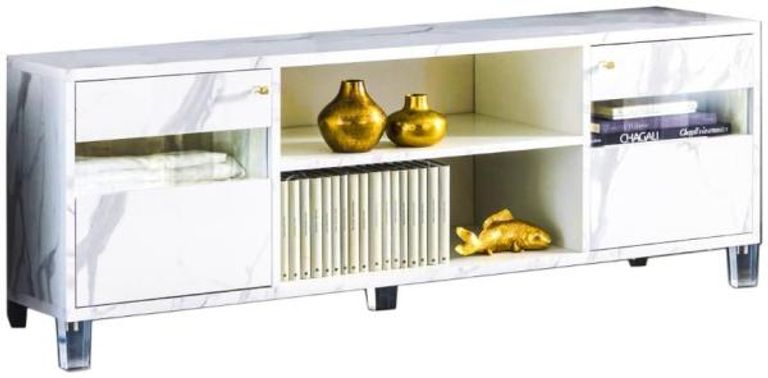 Vittoria White Italian 160cm TV Unit