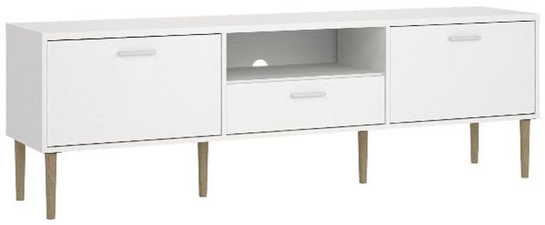 White Storage Large TV Unit