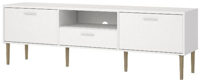 White Storage Large TV Unit
