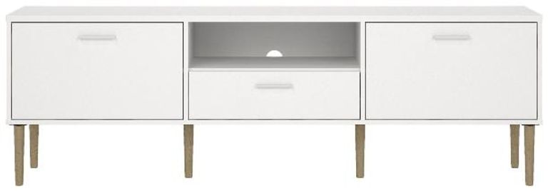 White Storage Large TV Unit